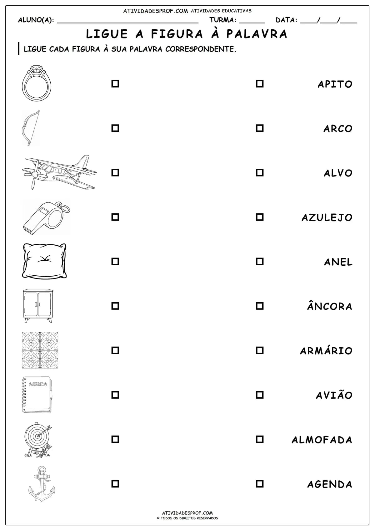 LIGUE A FIGURA À PALAVRA