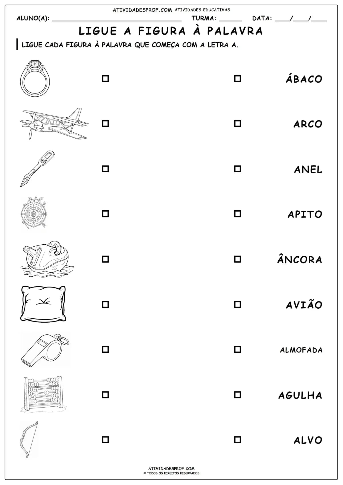 LIGUE A FIGURA À PALAVRA
