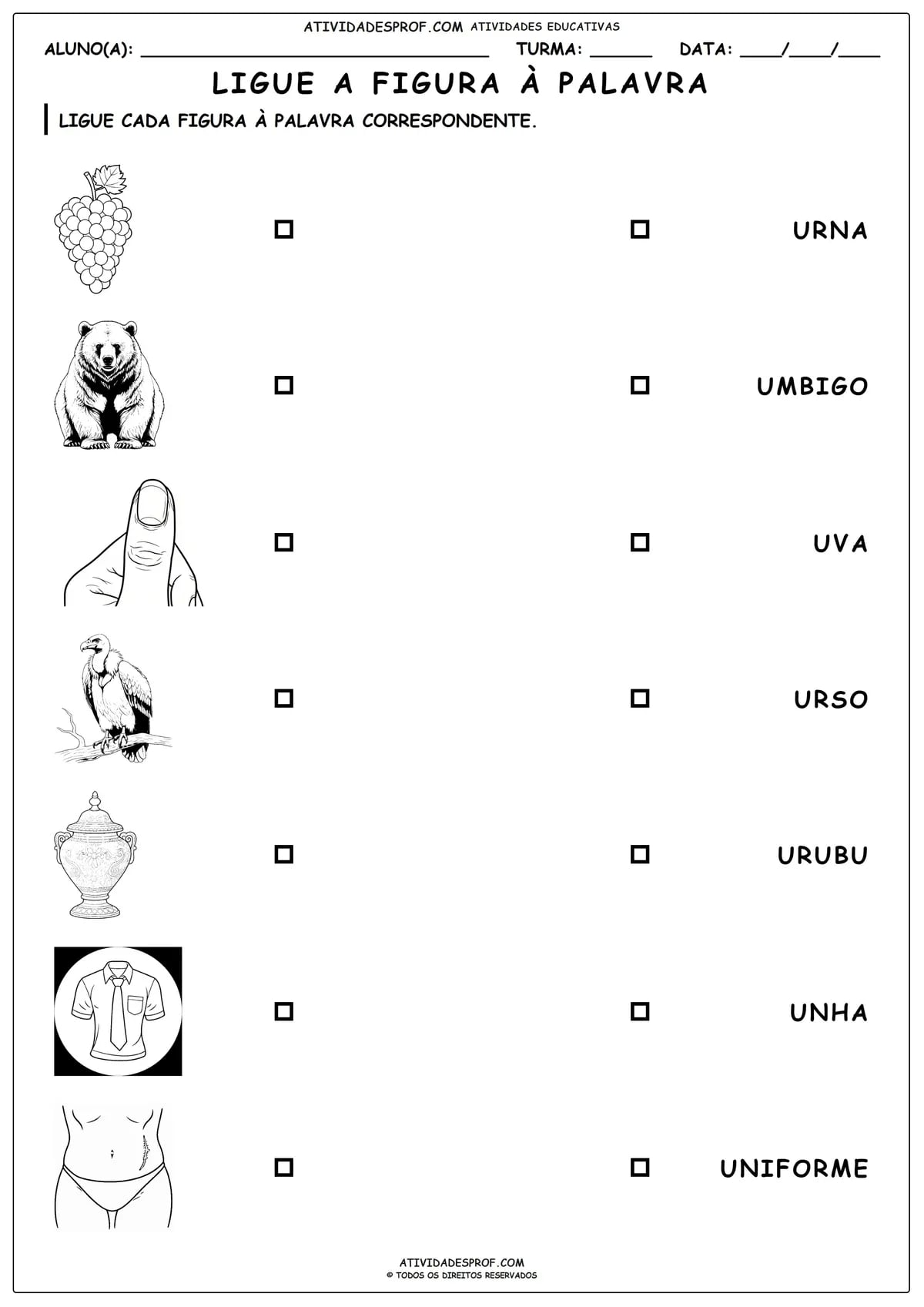 LIGUE A FIGURA À PALAVRA