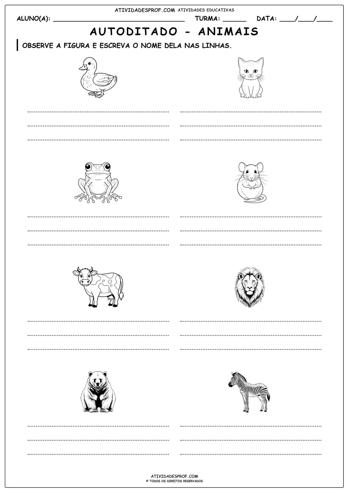 AUTODITADO - ANIMAIS