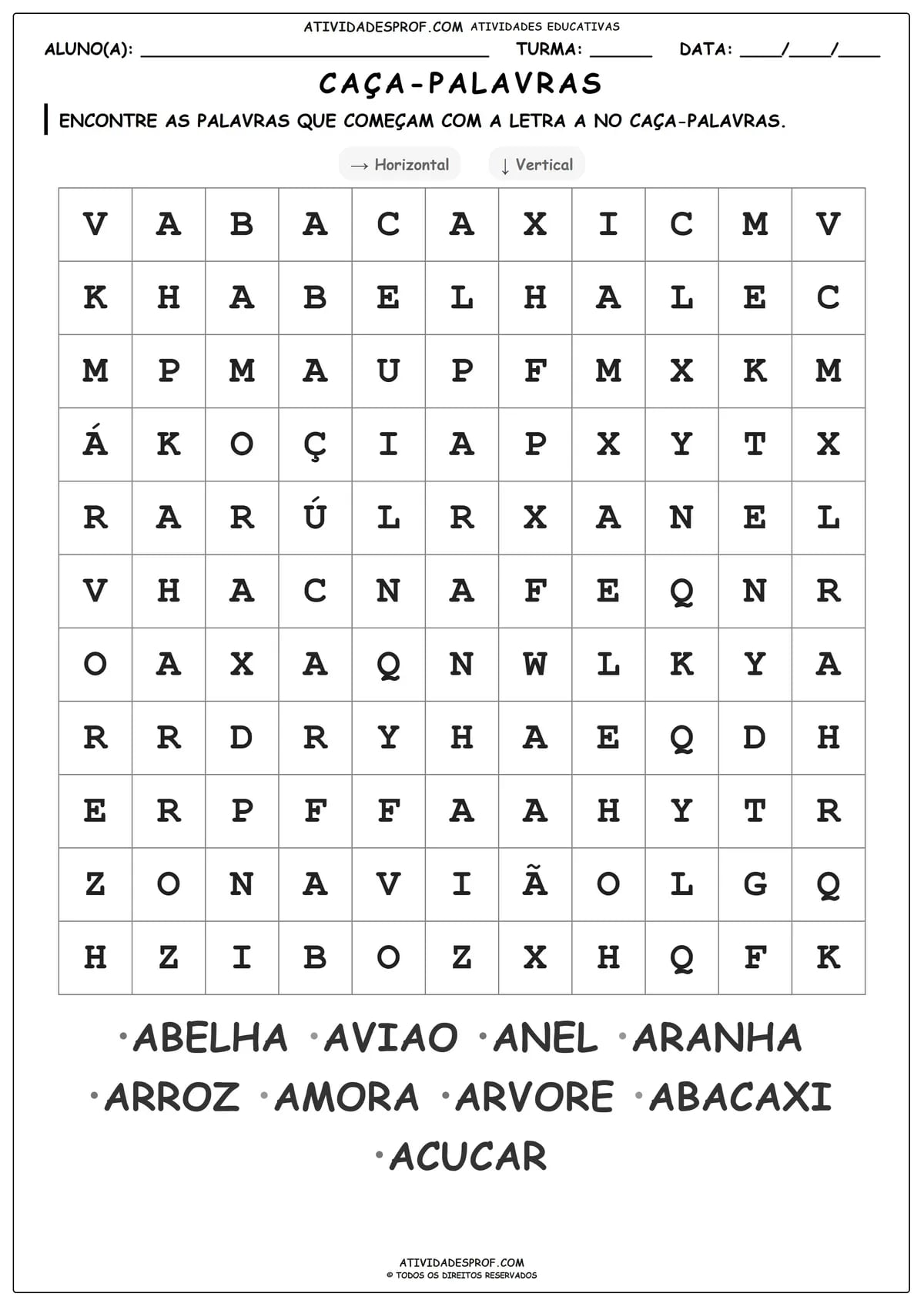 CAÇA-PALAVRAS