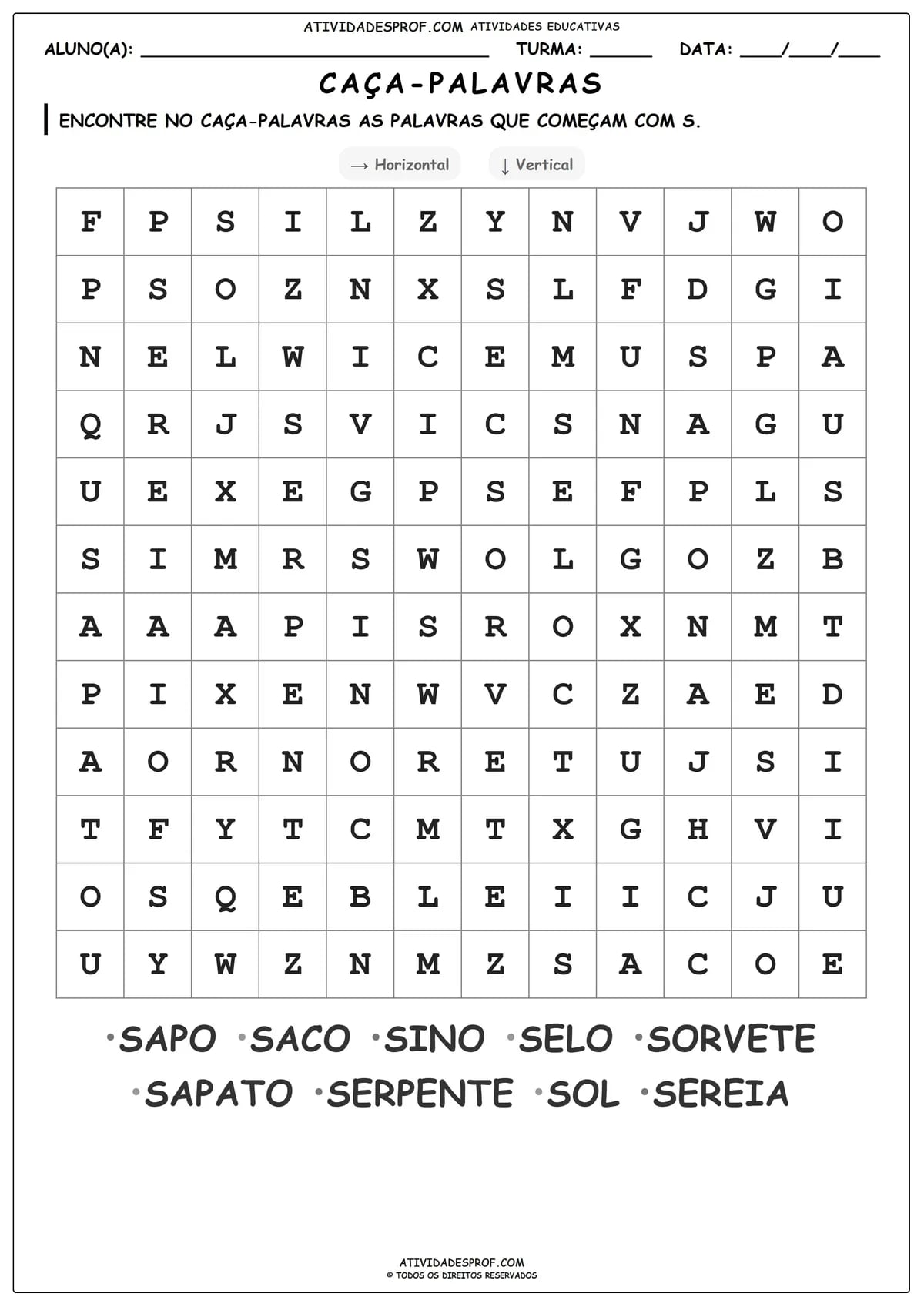CAÇA-PALAVRAS