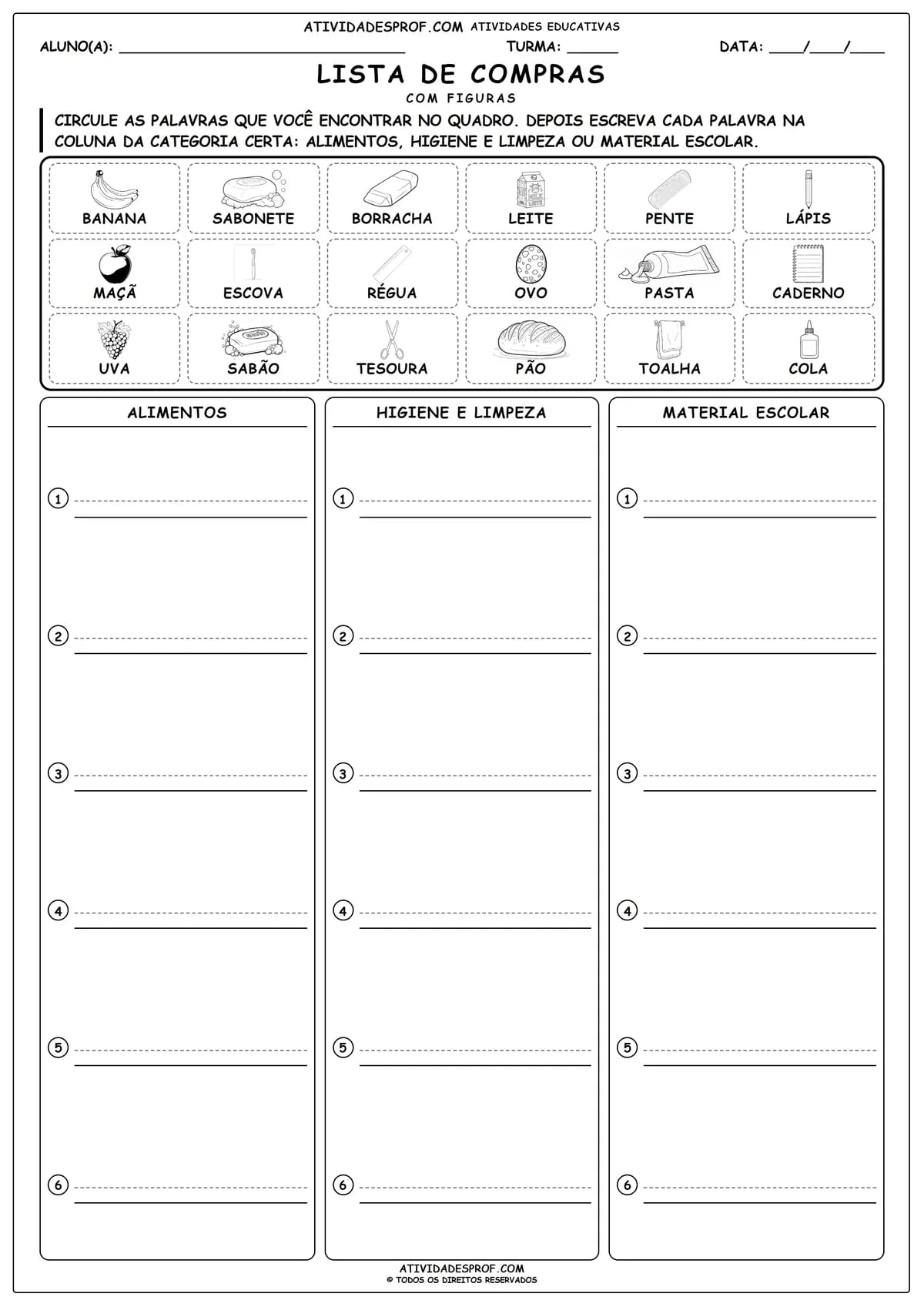 LISTA DE COMPRAS
