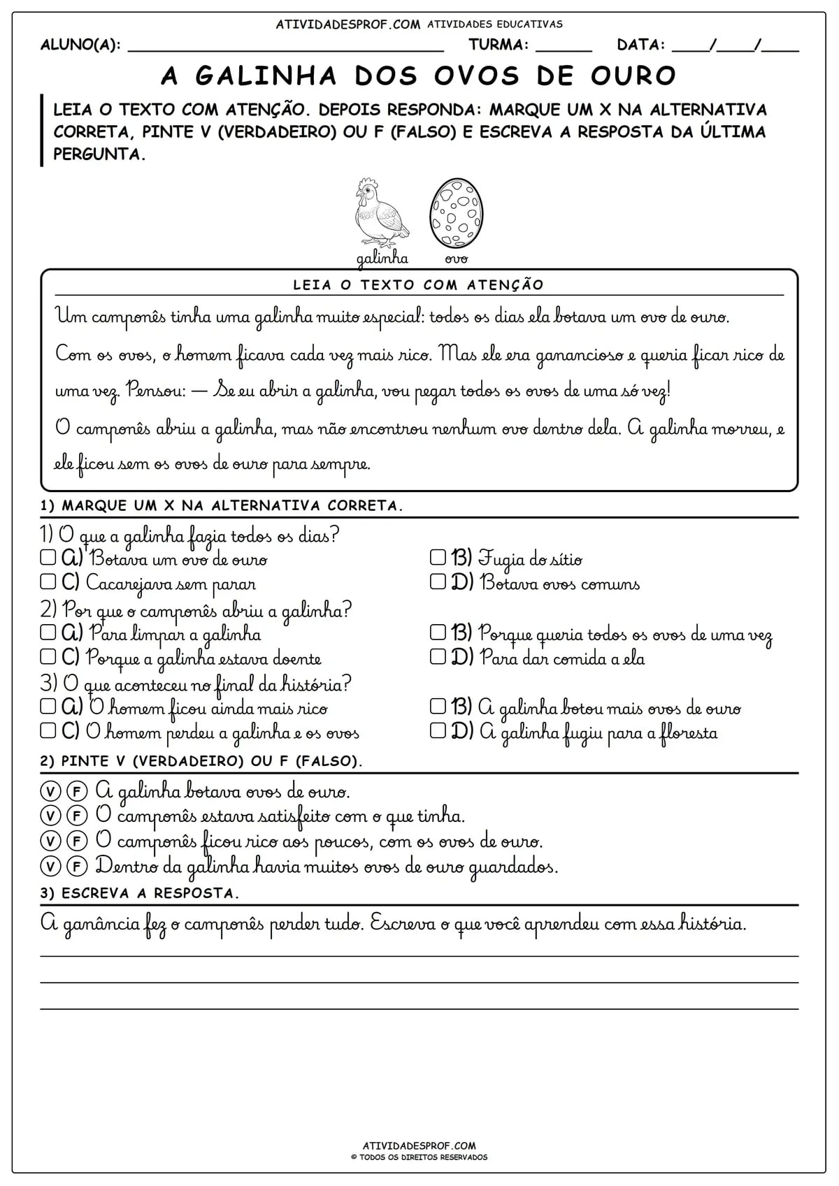 A Galinha dos Ovos de Ouro