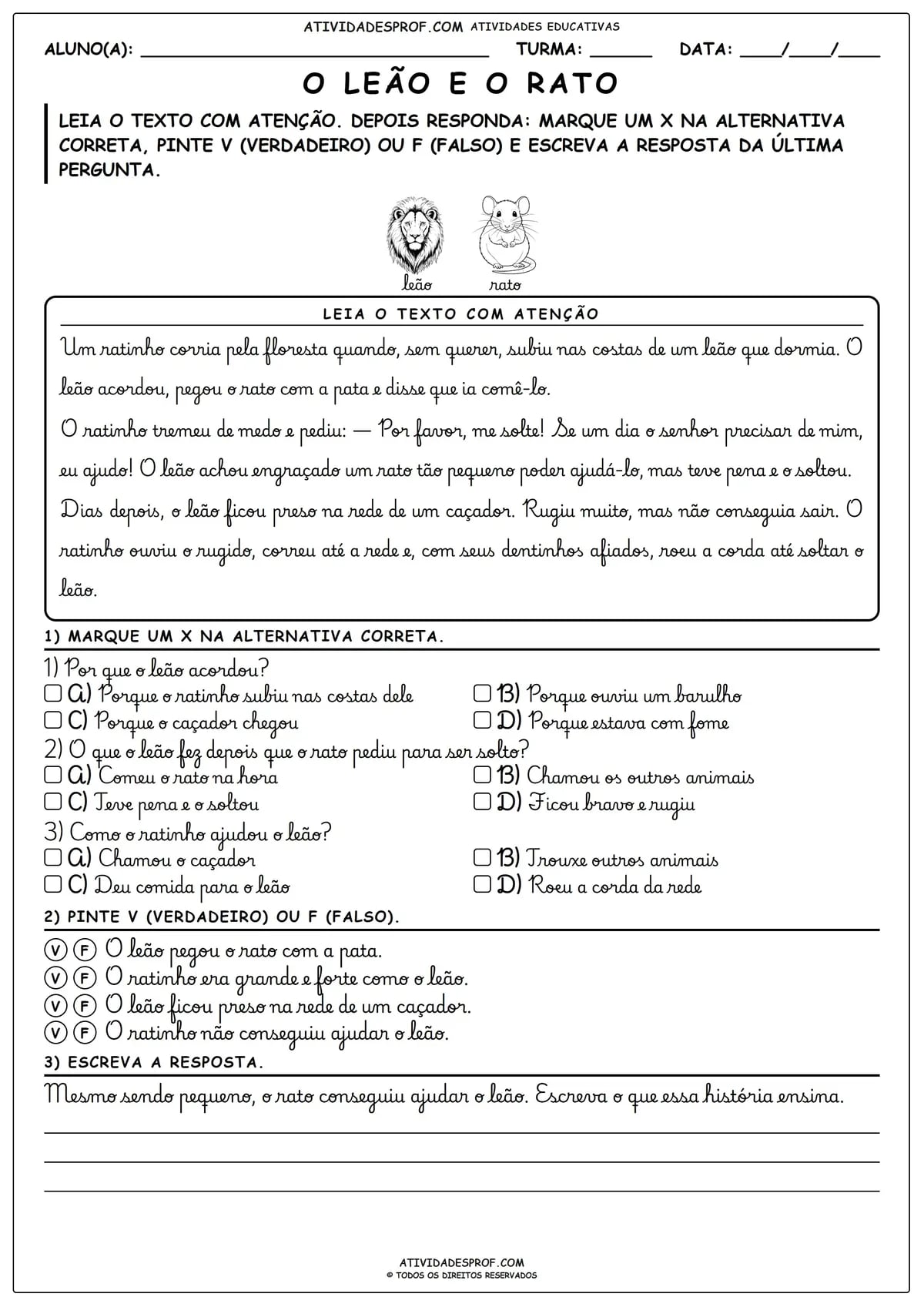 O Leão e o Rato