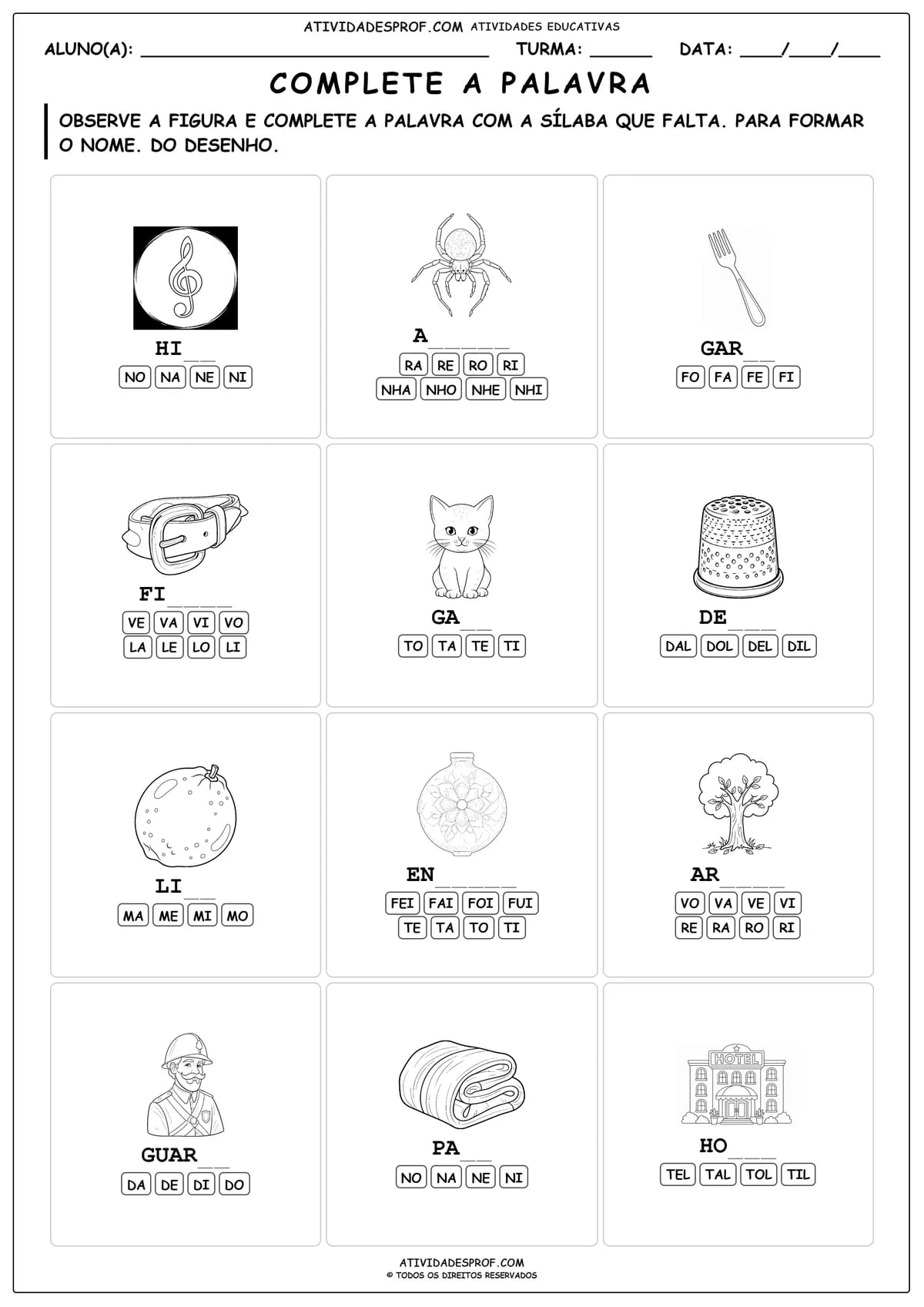 COMPLETE A PALAVRA