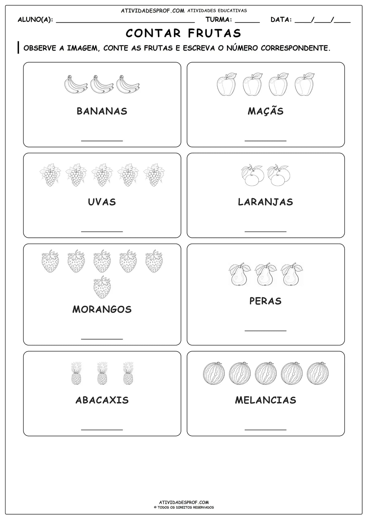 CONTAR FRUTAS