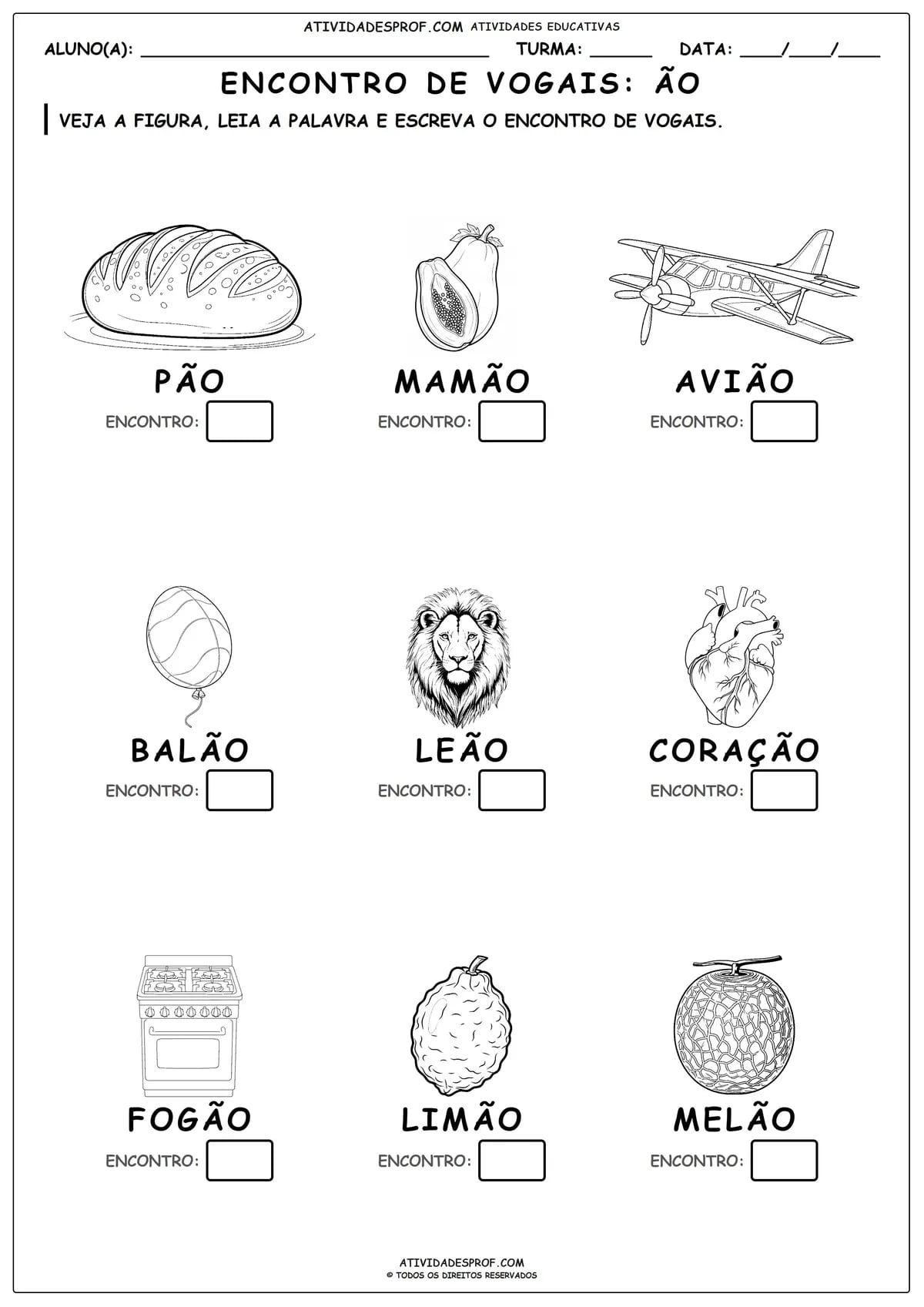 ENCONTRO DE VOGAIS: ÃO
