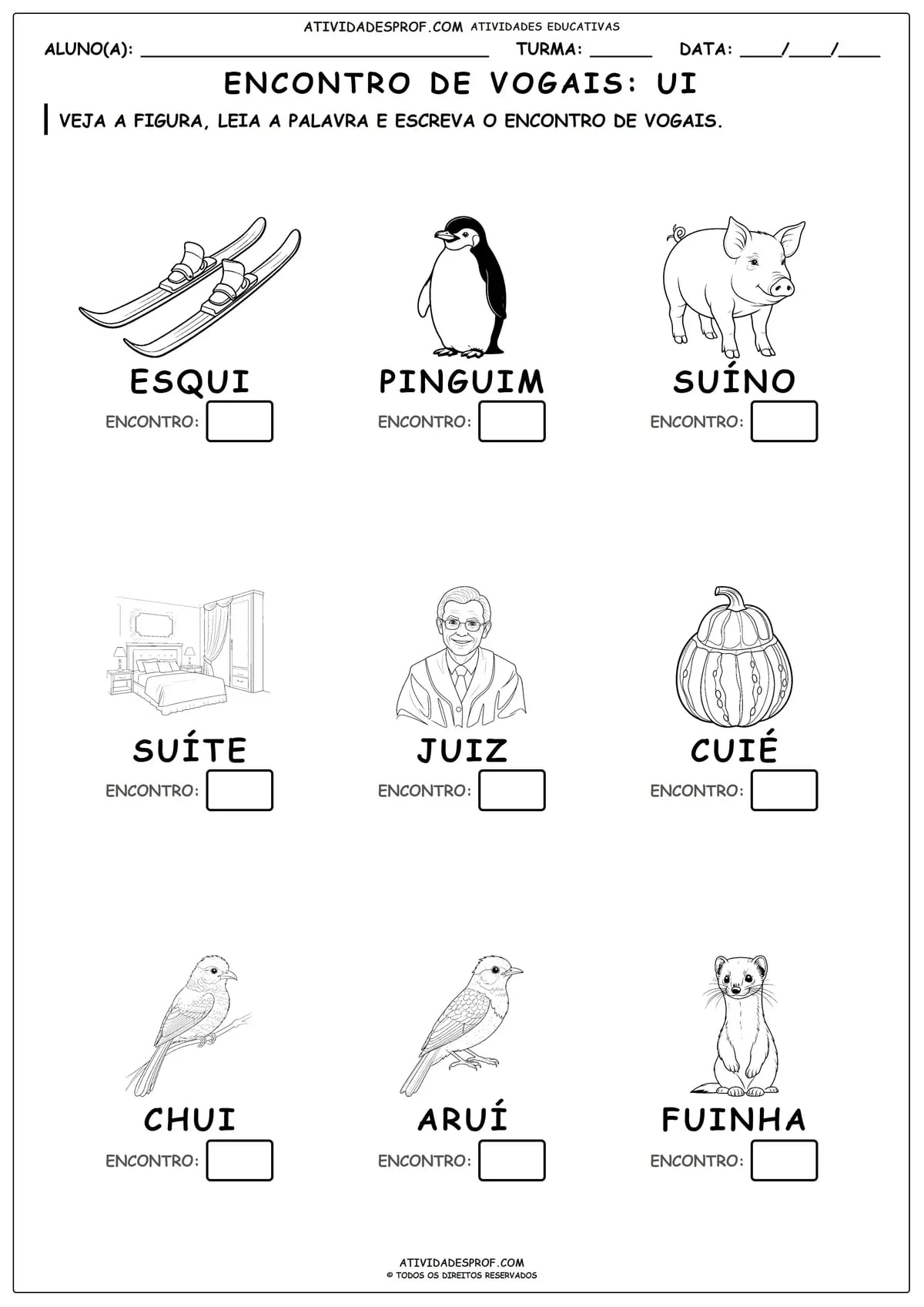 ENCONTRO DE VOGAIS: UI
