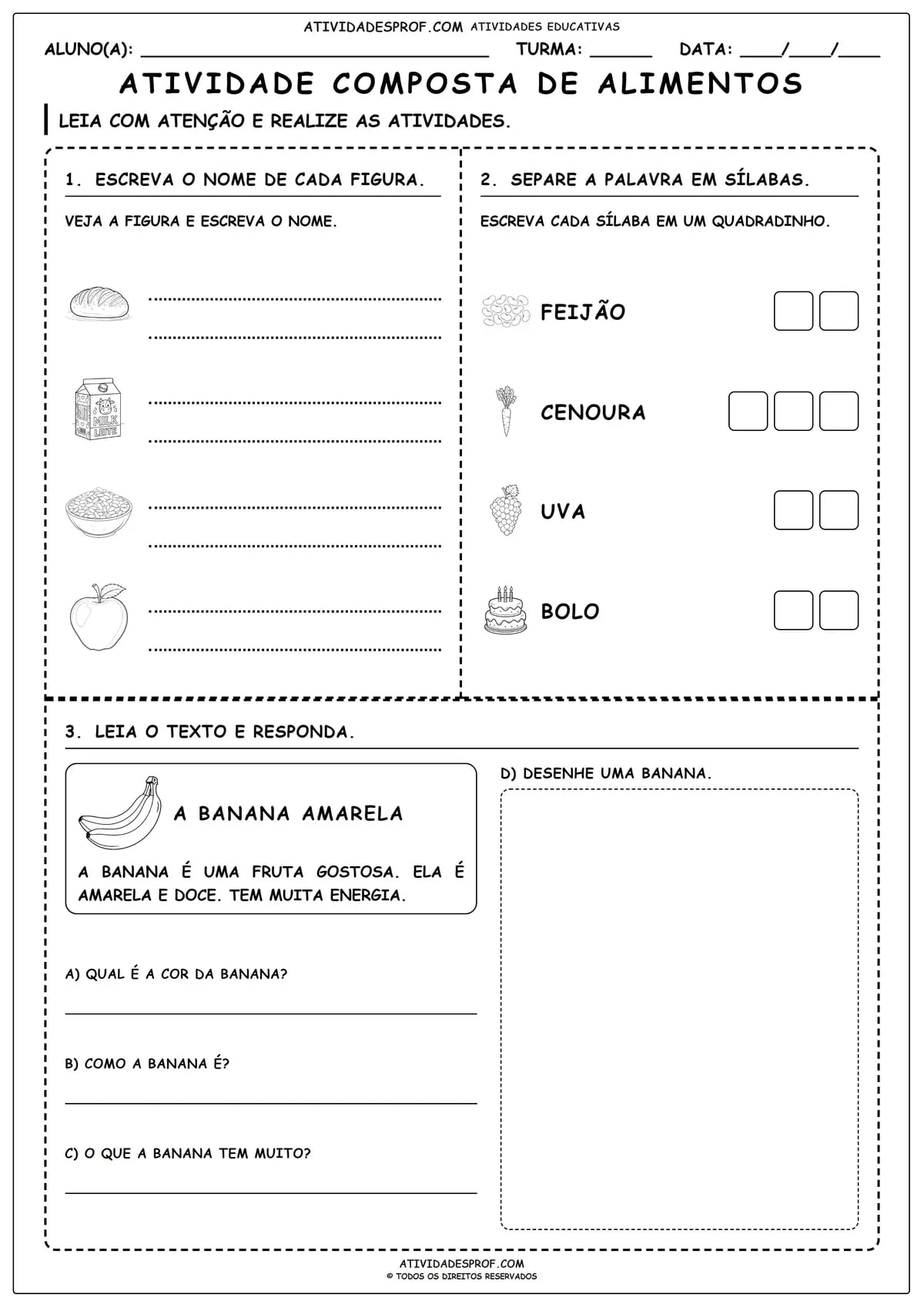 ATIVIDADE COMPOSTA DE ALIMENTOS