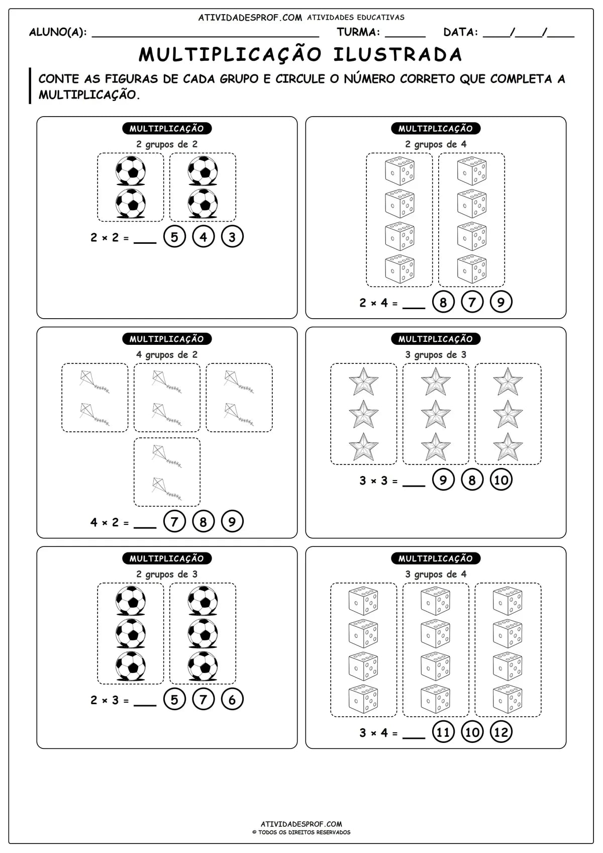 MULTIPLICAÇÃO ILUSTRADA