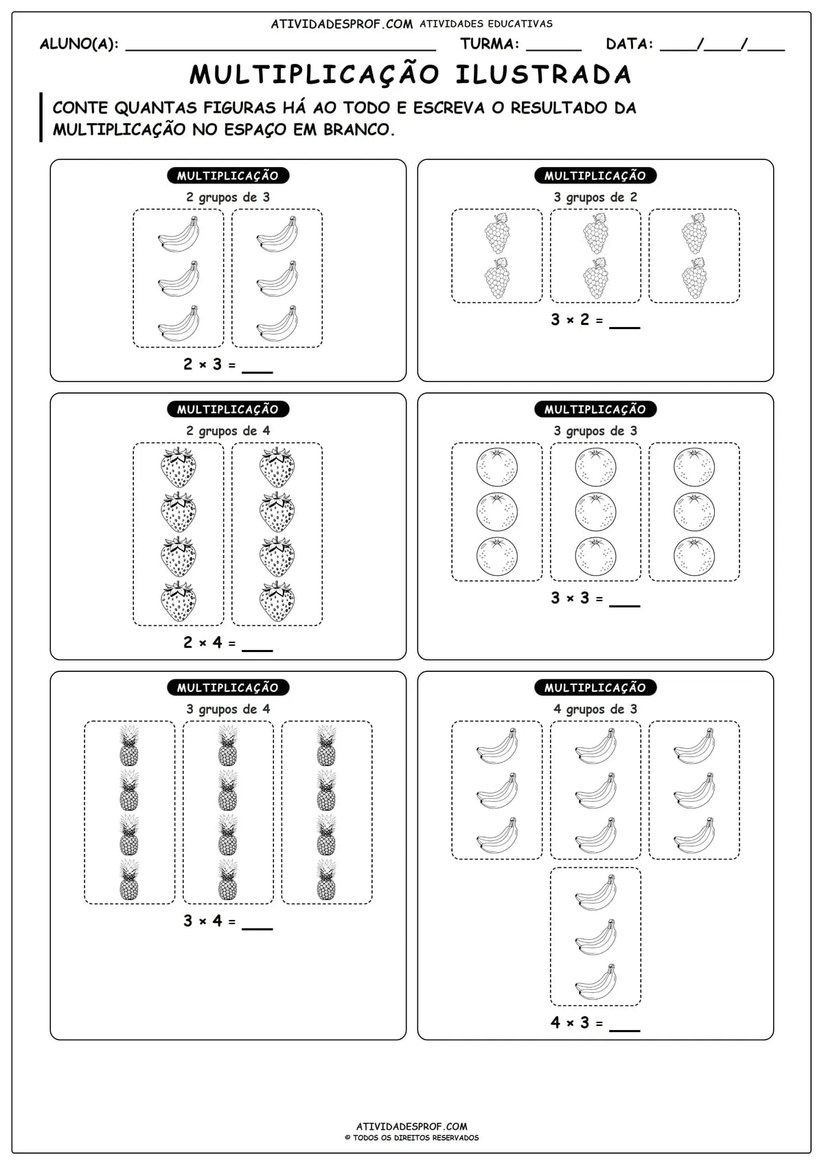 MULTIPLICAÇÃO ILUSTRADA